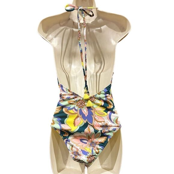 RAMY BROOK Kailey Floral One Piece Swimsuit in Lemon Multi NWT Size Small - Picture 8 of 12